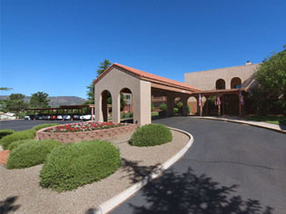 Assisted Living Building Entrance Sedona Winds Near Sun City West AZ
